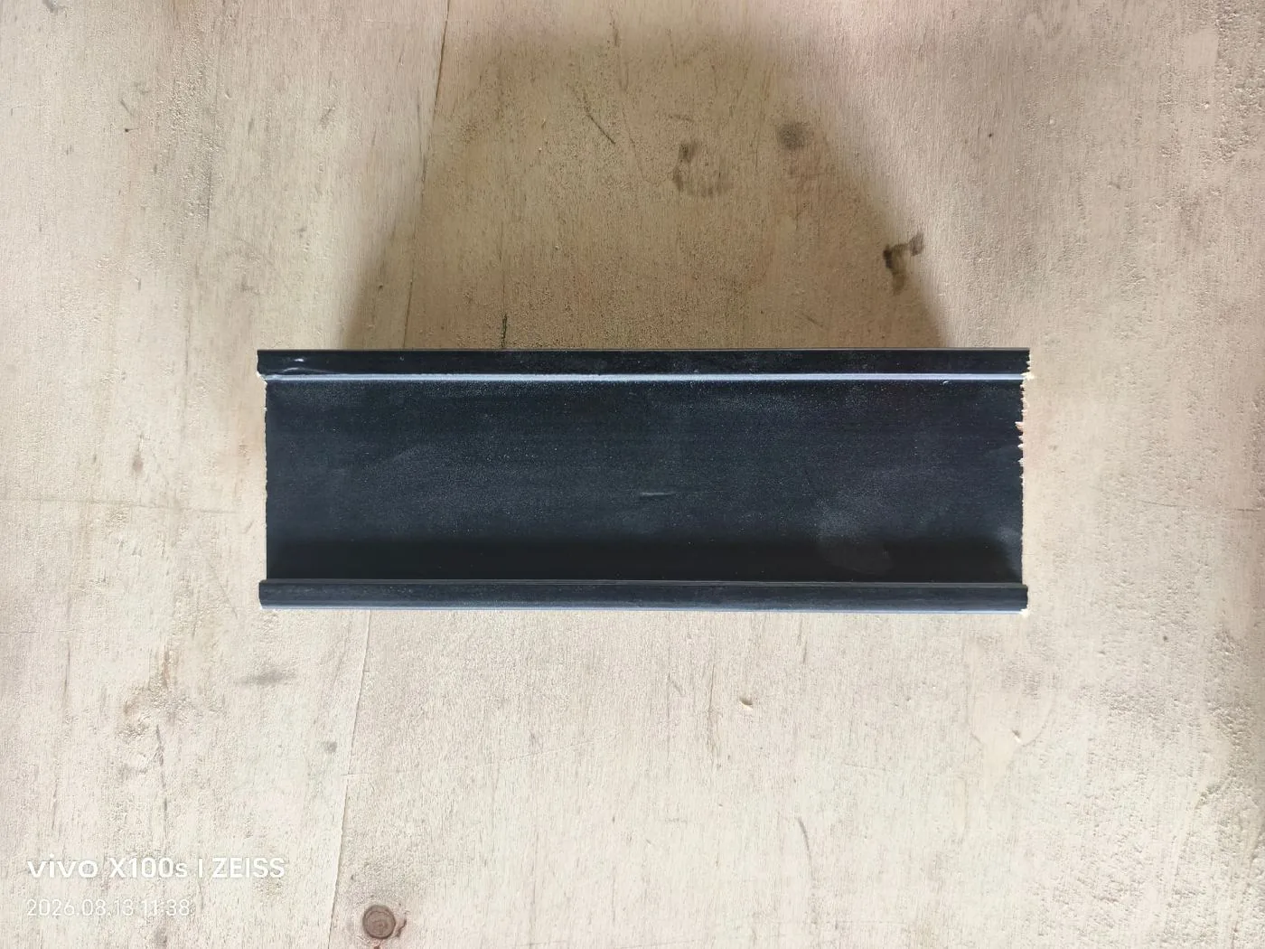 Solid wood stair handrail application detail