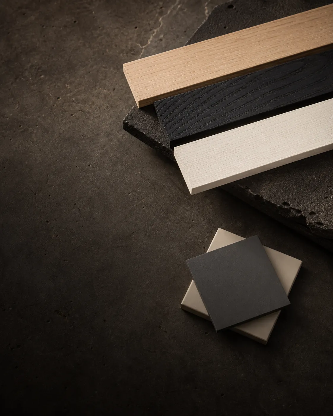 Illustrative handrail surface and finish reference